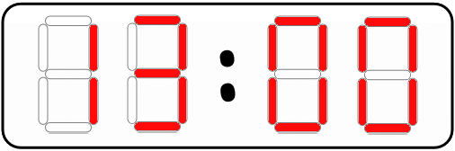 13 h 00 13 h 00