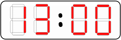  13 h 00